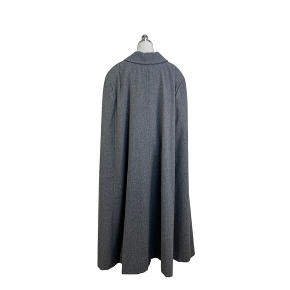 Pendleton Wool Gray Cape Vintage Full Length Maxi - Picture 12 of 13